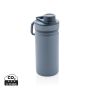 Vacuum stainless steel bottle with sports lid 550ml Blue