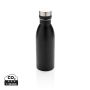 Deluxe stainless steel water bottle black