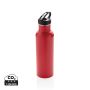 Deluxe stainless steel activity bottle red