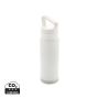 Leakproof vacuum on-the-go bottle with handle white