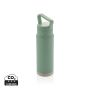 Leakproof vacuum on-the-go bottle with handle green
