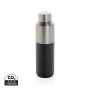 Fluid RCS certified recycled steel water bottle 600ml Black