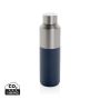 Fluid RCS certified recycled steel water bottle 600ml Navy Blue