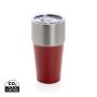 Fluid RCS certified recycled steel tumbler 500ml Red
