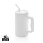 Cube RCS certified recycled steel mug 800ml White