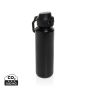 Via RCS Re-steel lockable sport bottle 600ML Black