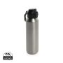 Via RCS Re-steel lockable sport bottle 600ML Silver