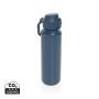 Via RCS Re-steel lockable sport bottle 600ML Navy Blue