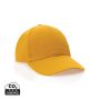 Impact 6 panel 280gr Recycled cotton cap with AWARE™ tracer yellow