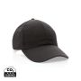 Impact 6 panel 190gr Recycled cotton cap with AWARE™ tracer black