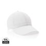 Impact 6 panel 190gr Recycled cotton cap with AWARE™ tracer white