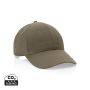 Impact 6 panel 190gr Recycled cotton cap with AWARE™ tracer green