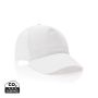 Impact 5 panel 190gr Recycled cotton cap with AWARE™ tracer white