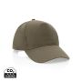 Impact 5 panel 190gr Recycled cotton cap with AWARE™ tracer green