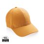 Impact 6 panel 280gr Recycled cotton cap with AWARE™ tracer Orange