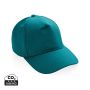 Impact 5panel 280gr Recycled cotton cap with AWARE™ tracer Turquoise