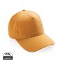 Impact 5panel 280gr Recycled cotton cap with AWARE™ tracer sundial orange