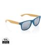 Bamboo and RCS recycled plastic sunglasses Blue