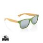 Bamboo and RCS recycled plastic sunglasses Green