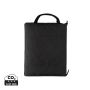 Impact Aware™ RPET foldable quilted picnic blanket Black