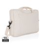 Laluka AWARE™ recycled cotton 15.4 inch laptop bag White