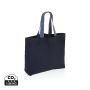 Impact Aware™ 240 gsm rcanvas large tote undyed Navy Blue