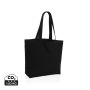 Impact Aware™ 240 gsm rcanvas shopper w/pocket undyed Black