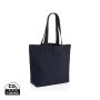 Impact Aware™ 240 gsm rcanvas shopper w/pocket undyed Navy Blue
