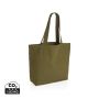 Impact Aware™ 240 gsm rcanvas shopper w/pocket undyed green