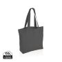Impact Aware™ 240 gsm rcanvas shopper w/pocket undyed Dark grey