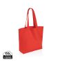 Impact Aware™ 240 gsm rcanvas shopper w/pocket Red