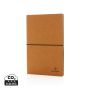 A5 GRS recycled leather notebook Brown