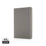 Deluxe hardcover PU A5 notebook grey