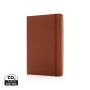 Deluxe hardcover PU A5 notebook brown