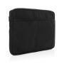 Laluka AWARE™ recycled cotton 15.6 inch laptop sleeve Black