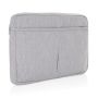 Laluka AWARE™ recycled cotton 15.6 inch laptop sleeve Grey