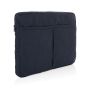 Laluka AWARE™ recycled cotton 15.6 inch laptop sleeve Navy Blue