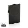 Standard aluminium RFID magnetic phone cardholder Black
