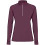 Estambul long sleeve women's half zip sweatshirt Purple
