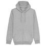 Connector - The Essential Unisex Zip-Thru Hoodie Sweatshirt Heather Grey