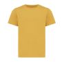 IQONIQ Koli kids lightweight recycled cotton t-shirt ochre yellow