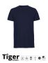 Unisex Tiger Cotton T-shirt Navy