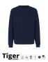 Unisex Tiger Cotton Sweatshirt Navy