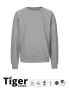 Unisex Tiger Cotton Sweatshirt Grey