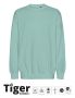 Unisex Tiger Cotton Oversized Sweatshirt Dusty Mint