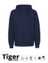 Unisex Tiger Cotton Hoodie Navy