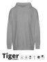 Unisex Tiger Cotton Oversized Hoodie Sport Grey