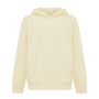 IQONIQ Yengo kids recycled cotton hoodie with sidepockets cream yellow