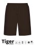 Unisex Tiger Cotton Sweatshorts Brown