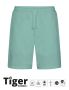 Unisex Tiger Cotton Sweatshorts Dusty Mint